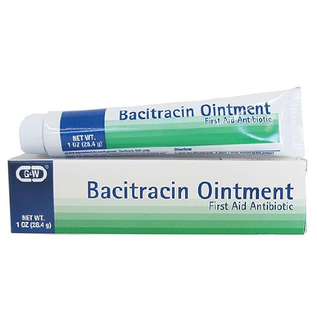 Bacitracin Ointment 500U/GM plastic tube First A .. .  .  